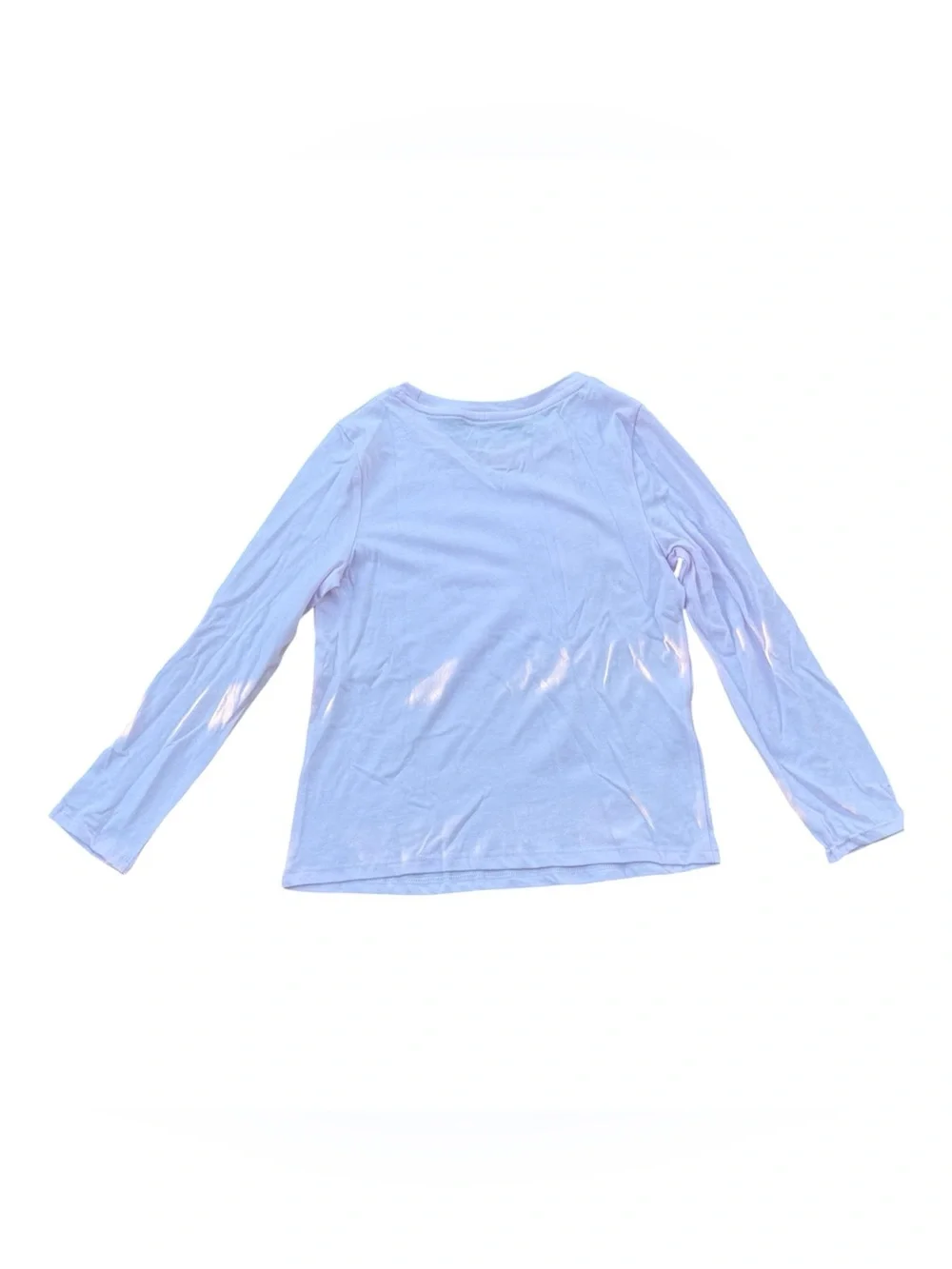 Cat & Jack Girls Long Sleeve Tee Shirt with Ice Skater Sequin Graphic